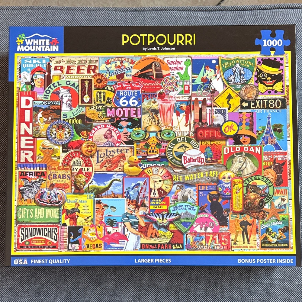 Colorful Potpourri Jigsaw 1000 Piece Puzzle